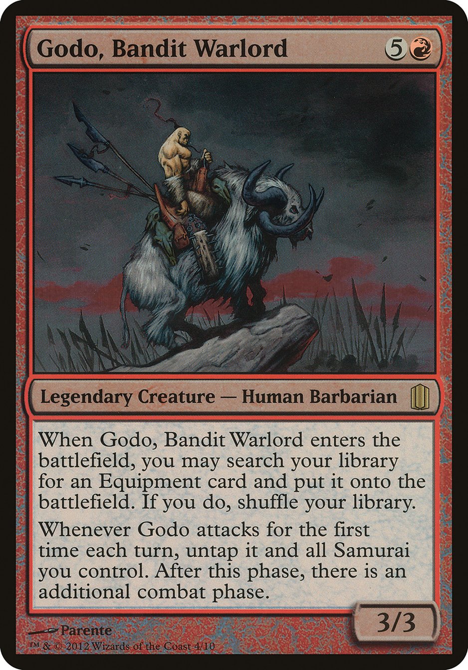 Godo, Bandit Warlord (Oversized) [Commander's Arsenal Oversized] | Shuffle n Cut Hobbies & Games