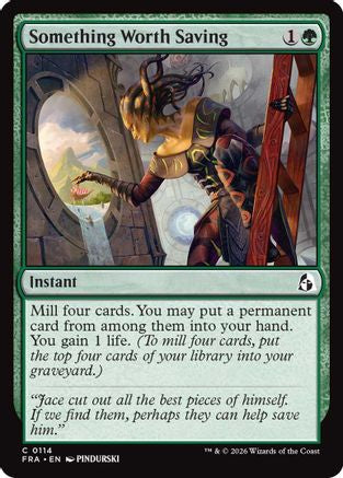 Something Worth Saving (FRA-114) [Reality Fracture] Foil | Shuffle n Cut Hobbies & Games