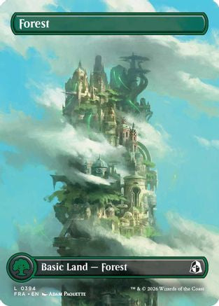 Forest (Borderless) (FRA-394) [Reality Fracture] Foil | Shuffle n Cut Hobbies & Games