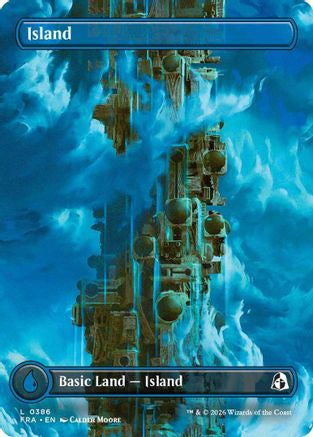 Island (Borderless) (FRA-386) [Reality Fracture] Foil | Shuffle n Cut Hobbies & Games