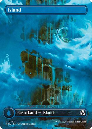 Island (Borderless) (FRA-387) [Reality Fracture] Foil | Shuffle n Cut Hobbies & Games