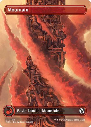 Mountain (Borderless) (0392) (FRA-391) [Reality Fracture] | Shuffle n Cut Hobbies & Games