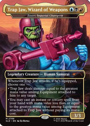 Trap Jaw, Wizard of Weapons - Tetsuo, Imperial Champion (SLD-2789) [Secret Lair Drop Series] Foil | Shuffle n Cut Hobbies & Games