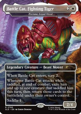 Battle Cat, Fighting Tiger - Fortune, Loyal Steed (SLD-2790) [Secret Lair Drop Series] | Shuffle n Cut Hobbies & Games