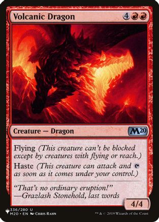 Volcanic Dragon (M20) (LIST-336) [The List Reprints] | Shuffle n Cut Hobbies & Games