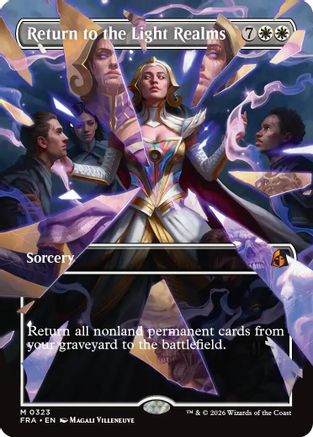 Return to the Light Realms (Borderless) (FRA-323) [Reality Fracture] | Shuffle n Cut Hobbies & Games