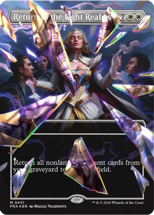 Return to the Light Realms (Borderless) (Facet Foil) (0451) (FRA-451) [Reality Fracture] Foil