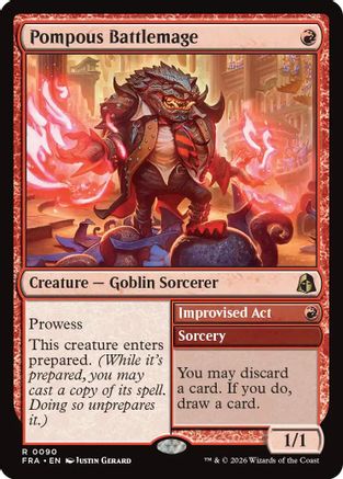 Pompous Battlemage (FRA-090) [Reality Fracture] Foil | Shuffle n Cut Hobbies & Games