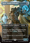 Karn, Argent Defender (Borderless) (FRA-320) [Reality Fracture] Foil