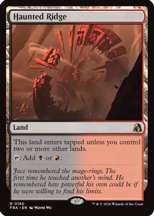 Haunted Ridge (FRA-180) [Reality Fracture] Foil | Shuffle n Cut Hobbies & Games