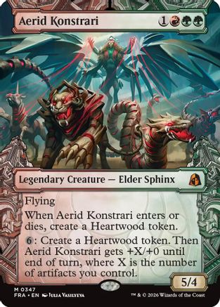 Aerid Konstrari (Showcase) (FRA-347) [Reality Fracture] Foil | Shuffle n Cut Hobbies & Games