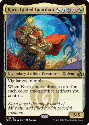 Karn, Gilded Guardian (FRA-272) [Reality Fracture] | Shuffle n Cut Hobbies & Games