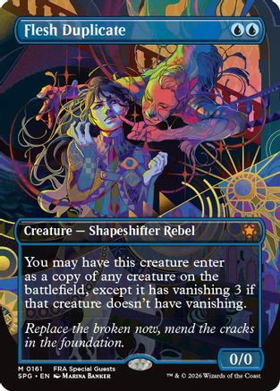 Flesh Duplicate (Borderless) (SPG-161) [Special Guests] Foil | Shuffle n Cut Hobbies & Games