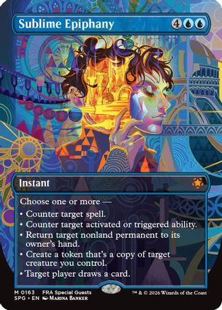 Sublime Epiphany (Borderless) (SPG-163) [Special Guests] Foil | Shuffle n Cut Hobbies & Games