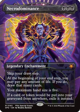 Necrodominance (Borderless) (SPG-165) [Special Guests] Foil | Shuffle n Cut Hobbies & Games