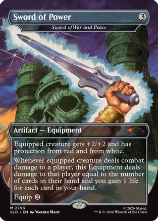 Sword of Power - Sword of War and Peace (SLD-2793) [Secret Lair Drop Series] Foil | Shuffle n Cut Hobbies & Games