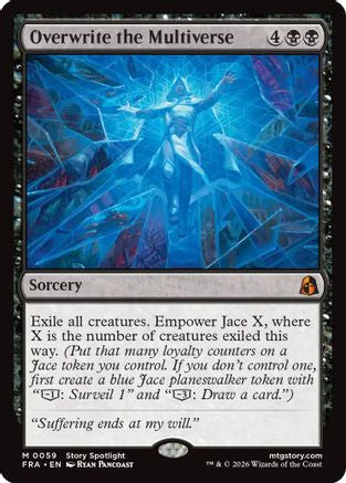Overwrite the Multiverse (FRA-059) [Reality Fracture] Foil | Shuffle n Cut Hobbies & Games