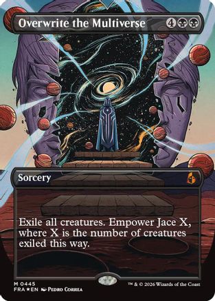 Overwrite the Multiverse (Borderless) (FRA-445) [Reality Fracture] Foil | Shuffle n Cut Hobbies & Games