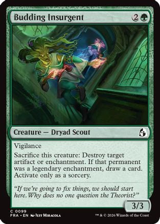 Budding Insurgent (FRA-099) [Reality Fracture] Foil | Shuffle n Cut Hobbies & Games