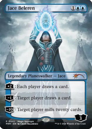 Jace Beleren (UMP-001) [Unique and Miscellaneous Promos] Foil | Shuffle n Cut Hobbies & Games