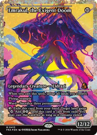 Emrakul, the Exigent Doom (Showcase) (Fracture Foil) (FRA-413) [Reality Fracture] Foil