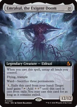 Emrakul, the Exigent Doom (Extended Art) (FRA-423) [Reality Fracture] | Shuffle n Cut Hobbies & Games