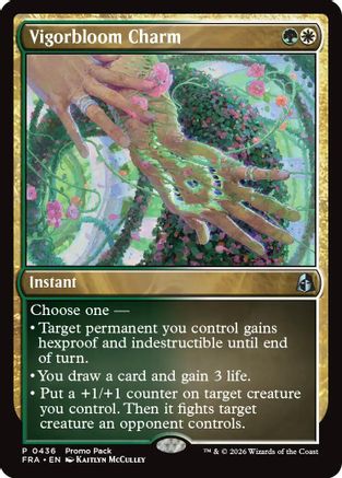 Vigorbloom Charm (PPFRA-436) [Promo Pack: Reality Fracture] | Shuffle n Cut Hobbies & Games
