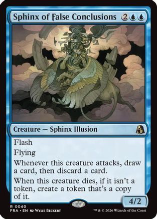 Sphinx of False Conclusions (FRA-040) [Reality Fracture] Foil | Shuffle n Cut Hobbies & Games
