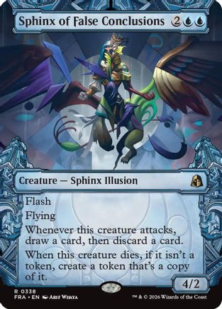 Sphinx of False Conclusions (Showcase) (FRA-338) [Reality Fracture] Foil | Shuffle n Cut Hobbies & Games