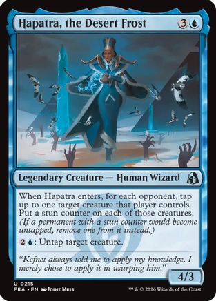 Hapatra, the Desert Frost (FRA-215) [Reality Fracture] Foil | Shuffle n Cut Hobbies & Games