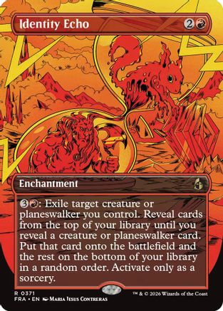 Identity Echo (Borderless) (FRA-371) [Reality Fracture] Foil | Shuffle n Cut Hobbies & Games