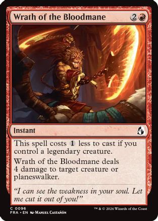 Wrath of the Bloodmane (FRA-096) [Reality Fracture] Foil | Shuffle n Cut Hobbies & Games