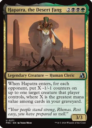 Hapatra, the Desert Fang (FRA-271) [Reality Fracture] Foil | Shuffle n Cut Hobbies & Games