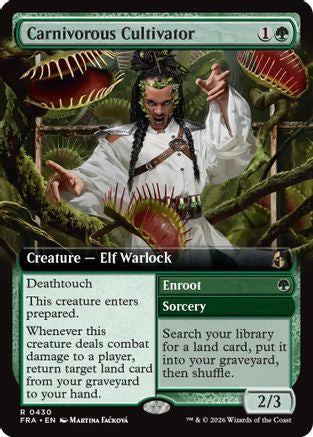 Carnivorous Cultivator (Extended Art) (FRA-100) [Reality Fracture] Foil | Shuffle n Cut Hobbies & Games