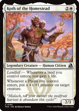 Koth of the Homestead (FRA-199) [Reality Fracture] Foil | Shuffle n Cut Hobbies & Games