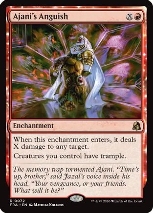 Ajani's Anguish (FRA-072) [Reality Fracture] Foil | Shuffle n Cut Hobbies & Games