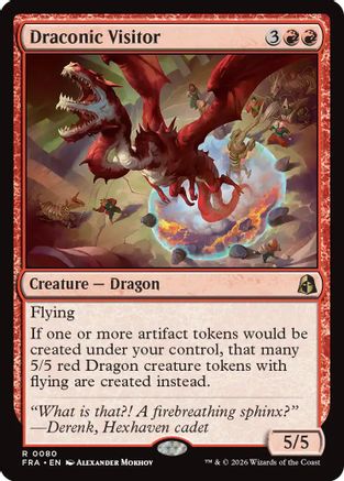Draconic Visitor (FRA-080) [Reality Fracture] Foil | Shuffle n Cut Hobbies & Games