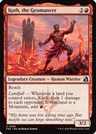 Koth, the Geomancer (FRA-248) [Reality Fracture] Foil | Shuffle n Cut Hobbies & Games