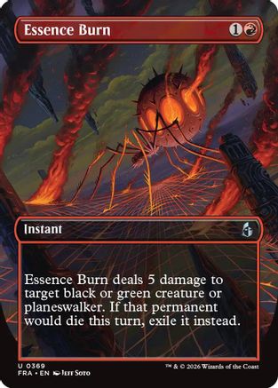 Essence Burn (Borderless) (FRA-369) [Reality Fracture] | Shuffle n Cut Hobbies & Games