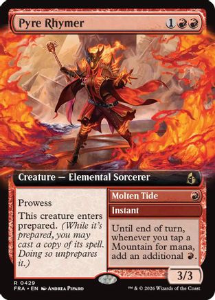 Pyre Rhymer (Extended Art) (FRA-429) [Reality Fracture] | Shuffle n Cut Hobbies & Games