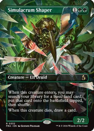 Simulacrum Shaper (Borderless) (FRA-332) [Reality Fracture] | Shuffle n Cut Hobbies & Games