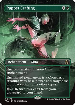 Puppet Crafting (Borderless) (FRA-373) [Reality Fracture] Foil | Shuffle n Cut Hobbies & Games