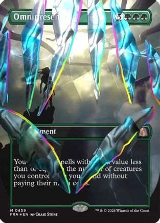 Omnipresence (Borderless) (Facet Foil) (FRA-459) [Reality Fracture] Foil | Shuffle n Cut Hobbies & Games