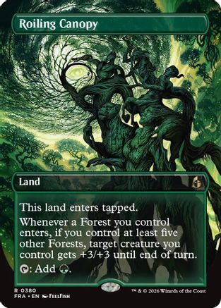 Roiling Canopy (Borderless) (FRA-380) [Reality Fracture] Foil | Shuffle n Cut Hobbies & Games