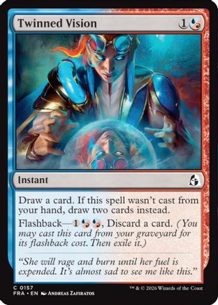 Twinned Vision (FRA-157) [Reality Fracture] Foil | Shuffle n Cut Hobbies & Games