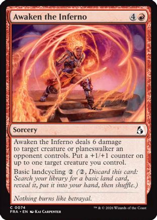 Awaken the Inferno (FRA-074) [Reality Fracture] Foil | Shuffle n Cut Hobbies & Games