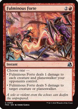 Fulminous Forte (FRA-084) [Reality Fracture] | Shuffle n Cut Hobbies & Games