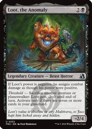Loot, the Anomaly (FRA-232) [Reality Fracture] Foil | Shuffle n Cut Hobbies & Games