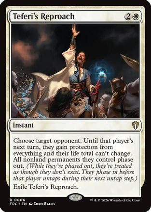Teferi's Reproach (004) [Commander: Reality Fracture] | Shuffle n Cut Hobbies & Games