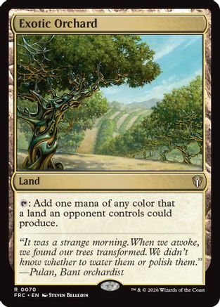 Exotic Orchard (070) [Commander: Reality Fracture] | Shuffle n Cut Hobbies & Games